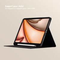 Selencia Coque tablette Sabi avec imprimé léopard Apple iPad Air 11 pouces (2026) M4 / (2025) M3 / (2024) M2 / Air 5 (2022) / Air 4 (2020) - Midnight Black