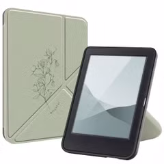 imoshion Étui de liseuse portefeuille design Pliable Kobo Clara Colour / BW - Floral Green