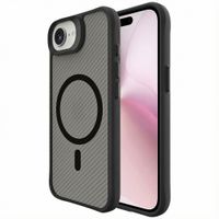 imoshion Rugged Hybrid Carbon Case avec MagSafe Apple iPhone 17e / 16e - Noir