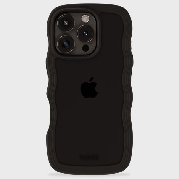 Holdit Coque Wavy Apple iPhone 16 Pro Max - Black / Transparent