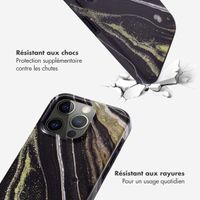 Selencia Coque arrière Vivid Apple iPhone 15 Pro - Chic Marble