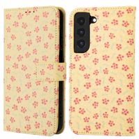 imoshion Étui de télephone portefeuille Design Samsung Galaxy S22 - Sunny Yellow Petite Flowers