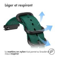 imoshion Bracelet robuste en nylon  - Connexion universelle 20 mm - Vert foncé