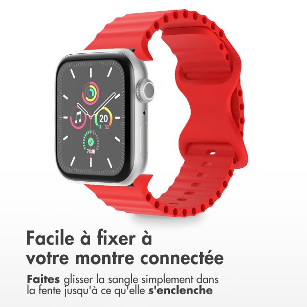 imoshion Bracelet Athletic en silicone Apple Watch | 44/45/46/49 mm - Rouge