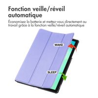 imoshion Coque tablette Trifold Samsung Galaxy Tab A11 Plus - Lilas
