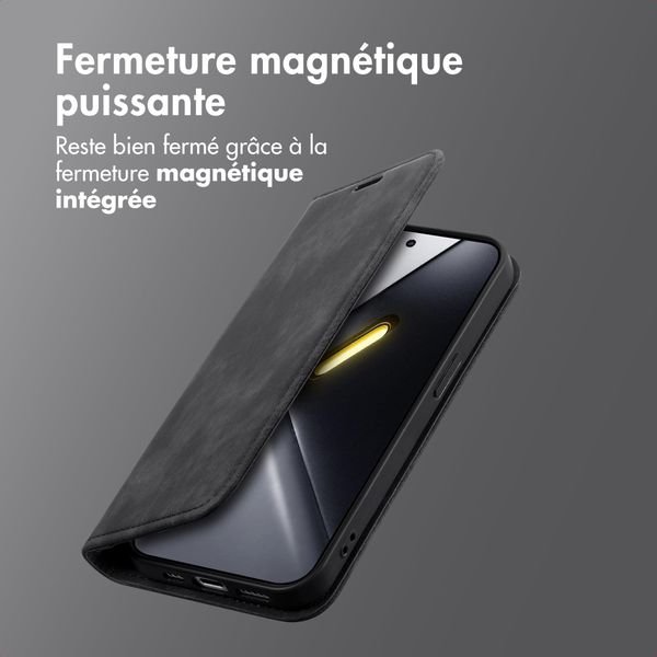 imoshion Étui de téléphone portefeuille Slim Xiaomi Poco X8 Pro - Noir