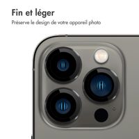 imoshion ﻿Lot de 2 protections d'objectif de caméra Apple iPhone 13 Pro / 13 Pro Max - Noir