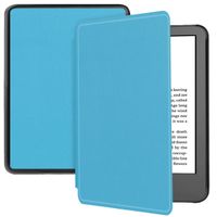imoshion Étui de liseuse portefeuille Slim Hard Amazon Kindle (2024) / Amazon Kindle (2022) 11th gen - Bleu clair