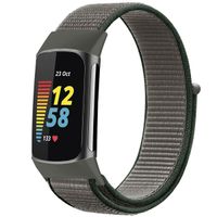imoshion Bracelet en nylon Fitbit Charge 5 - Taille S - Gris foncé