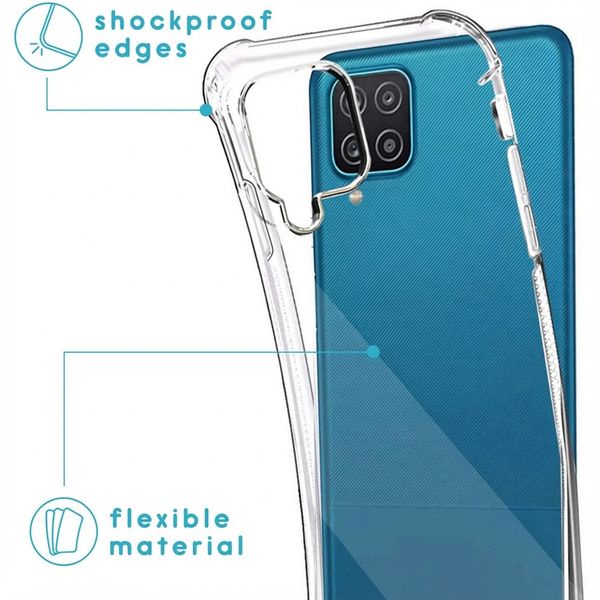 imoshion Coque arrière transparente avec cordon Samsung Galaxy A12 - Noir & Doré