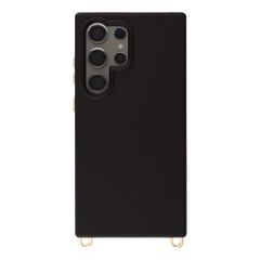 Selencia Coque arrière Rivièra avec MagSafe avec crochets amovibles Samsung Galaxy S24 Ultra - Velvet Black
