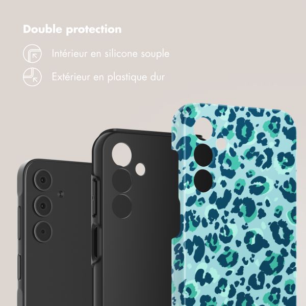 Selencia Coque arrière Vivid Samsung Galaxy A15 (5G/4G) - Wild Spots Light Blue