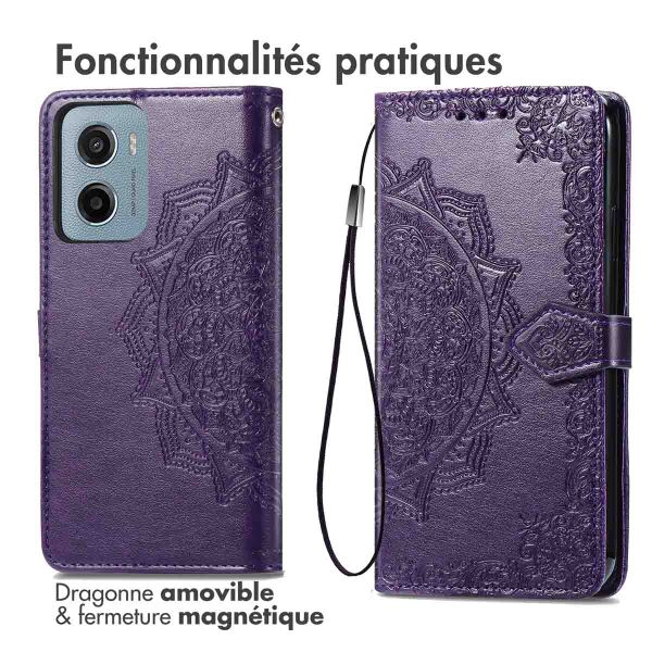 imoshion Etui de télephone Mandala Motorola Moto G05 / E15 - Violet