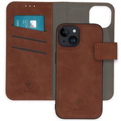 imoshion Etui de télephone luxe 2-en-1 amovible Apple iPhone 15 - Marron