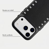 Selencia Coque arrière Studs avec MagSafe Apple iPhone 17 Pro Max - Velvet Black