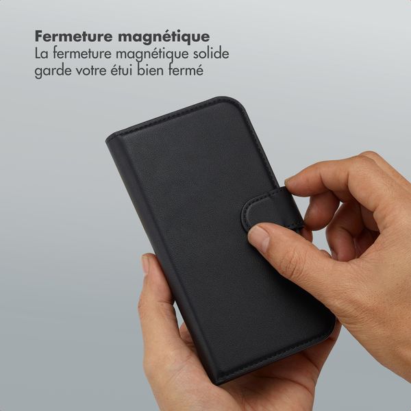 Selencia Étui portefeuille amovible Olyn avec MagSafe Samsung Galaxy S26 Plus - Noir