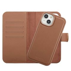 Selencia Étui portefeuille amovible Olyn avec MagSafe Apple iPhone 15 - Marron