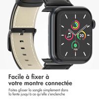 imoshion Bracelet Classic en cuir Apple Watch | 44/45/46/49 mm - Noir