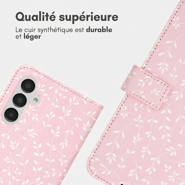 imoshion Étui de télephone portefeuille Design Samsung Galaxy A16 - Pink Bazaar Flowers