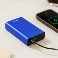 imoshion Ultra Series Aluminium Batterie externe 20.000 mAh - Charge rapide jusqu'à 33 watts - Cobalt Blue