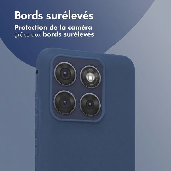 imoshion Coque Couleur Motorola Edge 70 Fusion - Bleu foncé