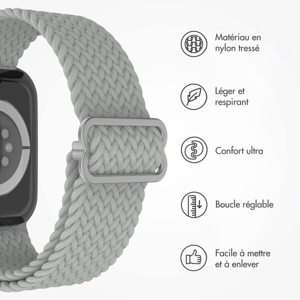 imoshion Bracelet nylon tissé Apple Watch | 38/40/41/42 mm - Gris