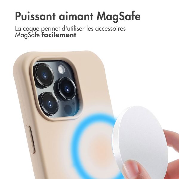 imoshion Coque arrière Color avec cordon amovible et MagSafe Apple iPhone 16 Pro Max - Nude
