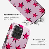 Selencia Coque arrière Vivid avec MagSafe Apple iPhone 15 Pro - Stars Rubine Red Light Pink