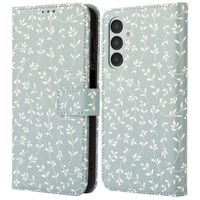 imoshion Étui de télephone portefeuille Design Samsung Galaxy A16 - Smoke Green Flowers