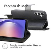 imoshion Étui de télephone portefeuille de luxe Samsung Galaxy A55 - Noir