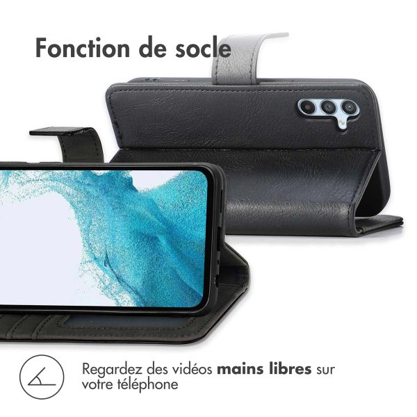 imoshion Étui de télephone portefeuille de luxe Samsung Galaxy A54 (5G) - Noir