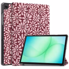 imoshion Coque tablette Design Trifold Samsung Galaxy Tab A11 Plus / A9 Plus - Bloom Love Blush