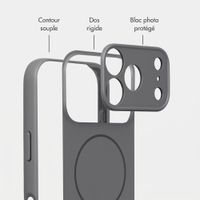 Accezz Coque Grip avec MagSafe Apple iPhone 18 Pro / 17 Pro - Gris