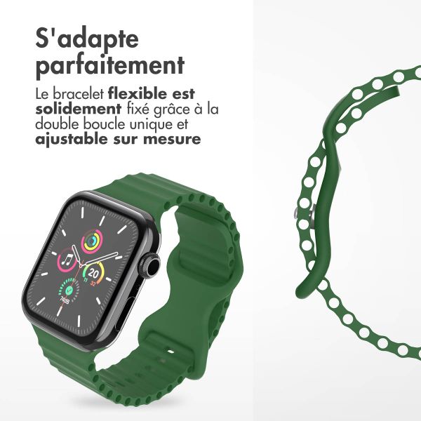 imoshion Bracelet Athletic en silicone Apple Watch | 38/40/41/42 mm - Vert foncé