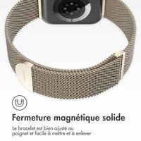 imoshion Bracelet magnétique milanais Apple Watch | 44/45/46/49 mm - Taille M - Champagne Gold