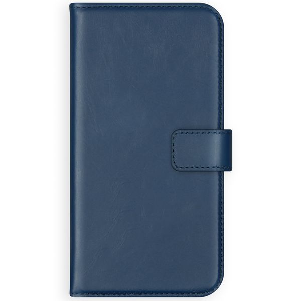 Selencia Étui portefeuille en cuir véritable Samsung Galaxy S10 - Bleu