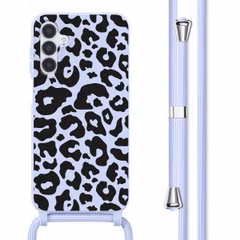 imoshion Coque design en silicone avec cordon Samsung Galaxy A15 (5G/4G) - Animal Lila