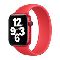 Apple Bracelet Boucle unique en Silicone Apple Watch | 44/45/46/49 mm - Taille 7 - (Product) Red