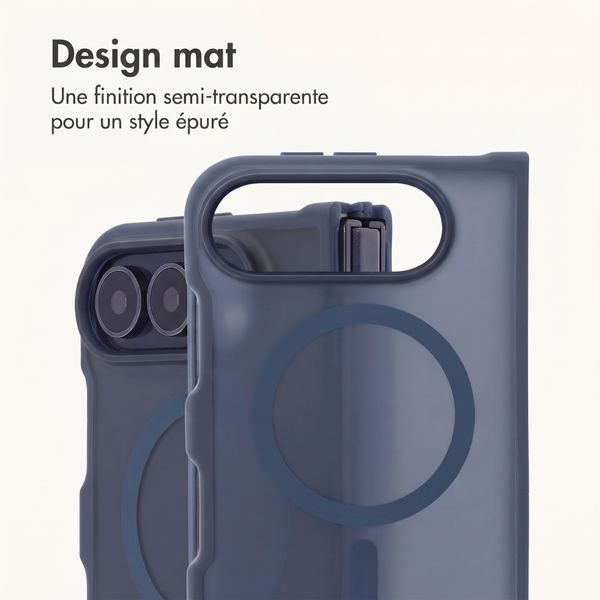 imoshion Coque Color Guard avec MagSafe Apple iPhone Duo - Bleu foncé