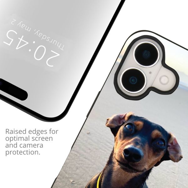 Concevez votre propre coque en gel Apple iPhone 16 - Noir