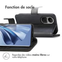 imoshion Étui de télephone portefeuille de luxe Oppo Reno 10 / 10 Pro - Noir