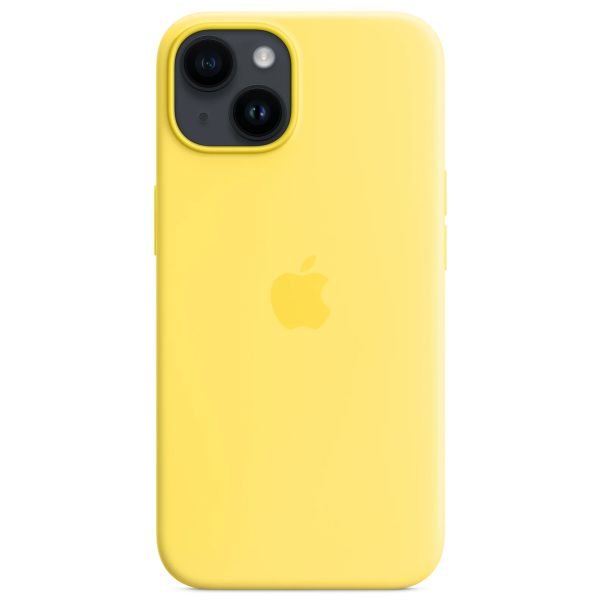 Apple Coque en silicone MagSafe Apple iPhone 14 - Canary Yellow
