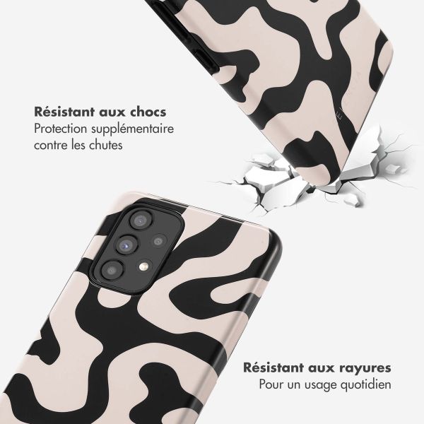Selencia Coque arrière Vivid Samsung Galaxy A53 - Art Wave Black