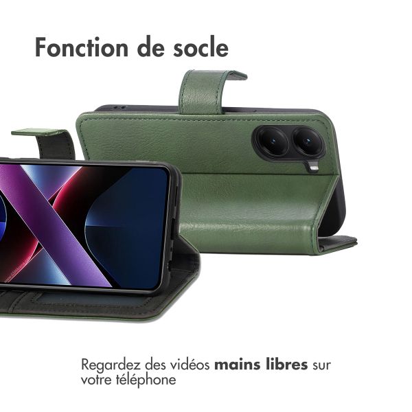 imoshion Étui de télephone portefeuille de luxe Xiaomi Poco X7 Pro - Vert