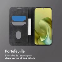 imoshion Étui de téléphone portefeuille Slim Motorola Moto G86 - Noir
