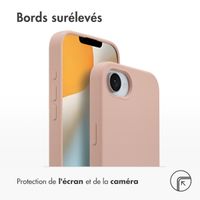 Accezz Coque Liquid Silicone avec MagSafe Apple iPhone 17e / 16e - Rose