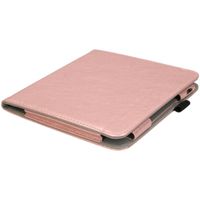 imoshion Étui de liseuse portefeuille en cuir végan Kobo Libra 2 / Tolino Vision 6 - Rose Doré