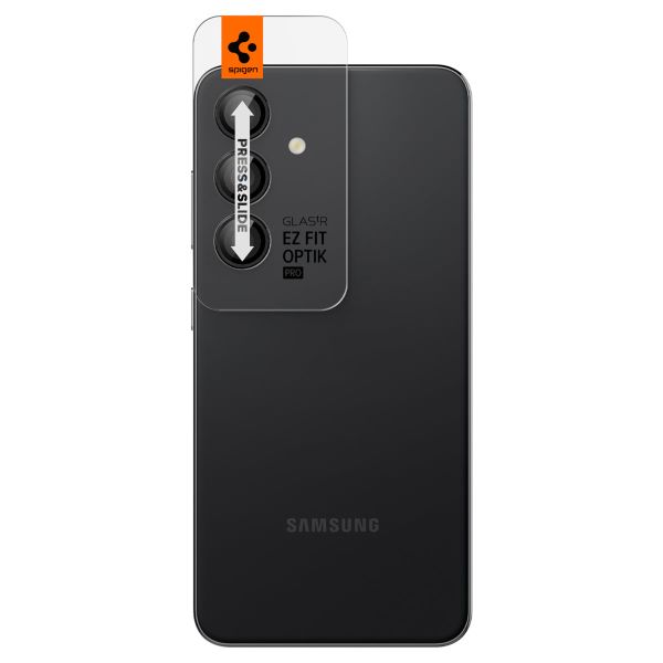 Spigen Optik Pro EZ Fit Lens Protector - Protection d'objectif de caméra (lot de 2) Samsung Galaxy S24 Plus - Black