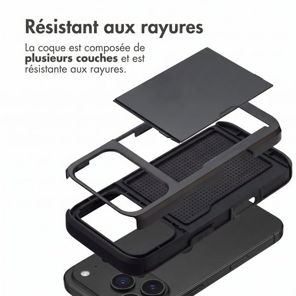imoshion Coque arrière avec porte-cartes Apple iPhone 18 Pro Max / 17 Pro Max - Noir