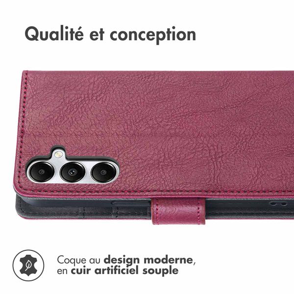 imoshion Étui de télephone portefeuille de luxe Samsung Galaxy A17 (5G) / (4G) - Bordeaux